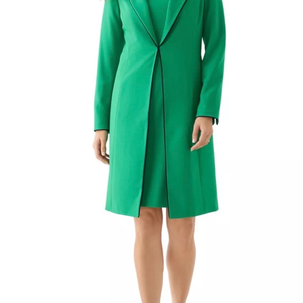 🔥NWT Le Suit Green, Verde 2 piece suit - dress, jacket